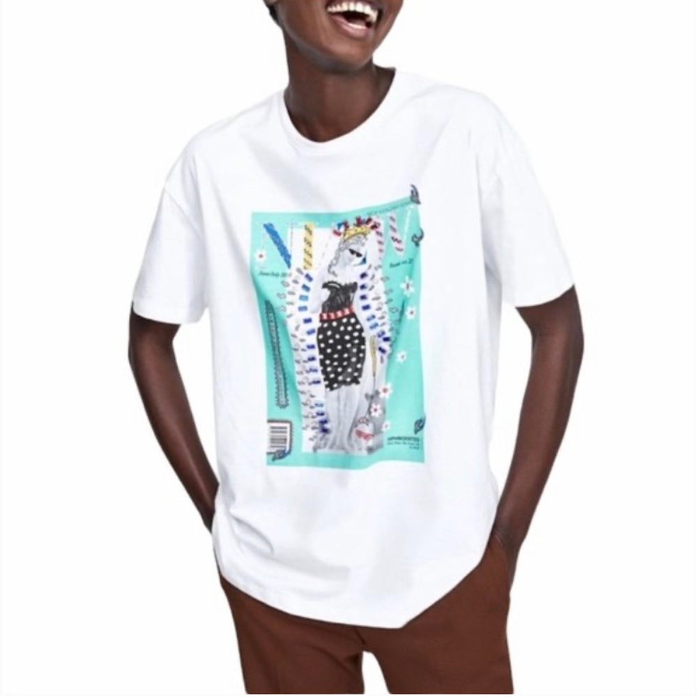 Zara Embellished Aphrodites T-Shirt